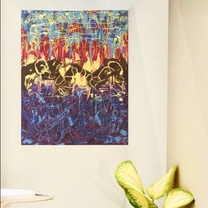 An anxious mind abstract art original painting